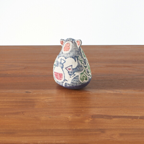 真工藝　木版手染めぬいぐるみ　干支シリーズ・仔　申　さる