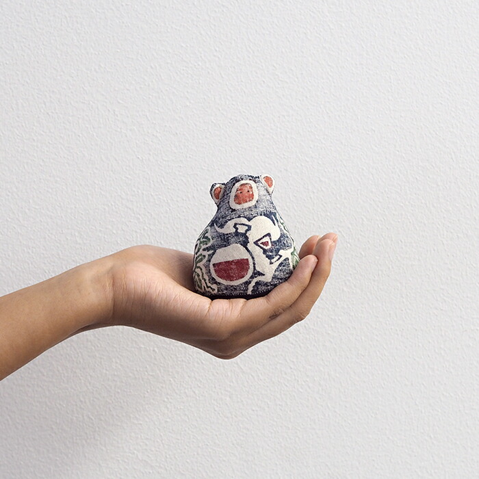 真工藝　木版手染めぬいぐるみ　干支シリーズ・仔　申　さる