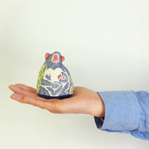 真工藝　木版手染めぬいぐるみ　干支シリーズ・親　申　さる