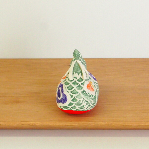 真工藝　木版手染めぬいぐるみ　干支シリーズ・親　辰　たつ