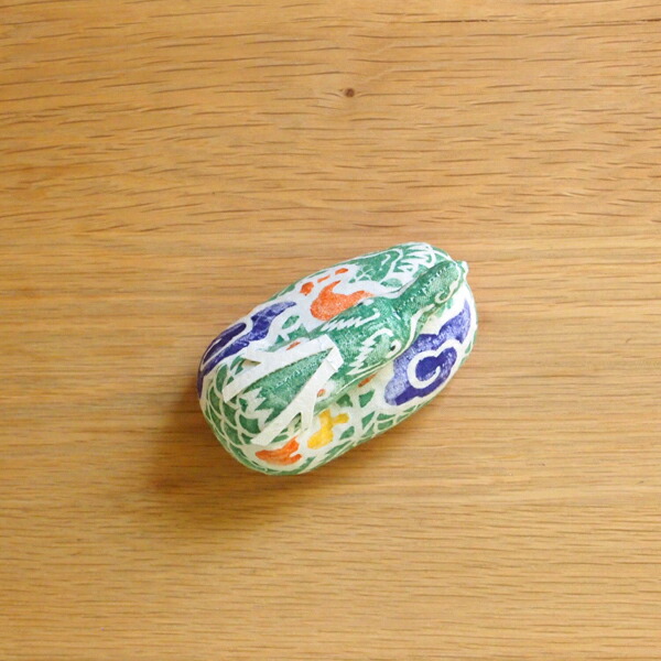 真工藝　木版手染めぬいぐるみ　干支シリーズ・親　辰　たつ