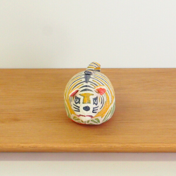 真工藝　木版手染めぬいぐるみ　干支シリーズ・親　寅　とら