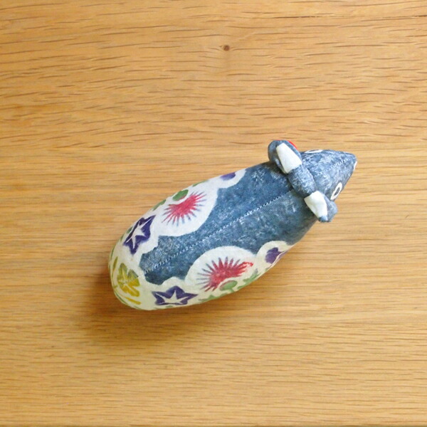 真工藝　木版手染めぬいぐるみ　干支シリーズ・親　丑　うし