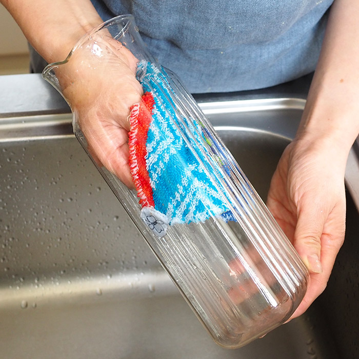 【いろはに千鳥でご紹介！】■スコイ　スクラブ　天然コットンたわし　モノカラー2枚＆ミックスカラー2枚計4枚セット　/　Skoy