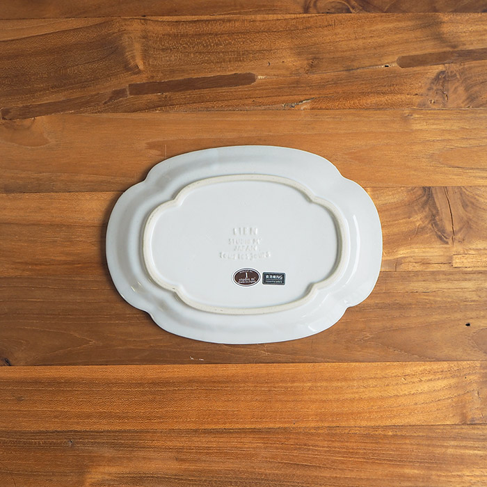 スタジオエム　リアン　焼物皿　白　/　STUDIO　M'　lien