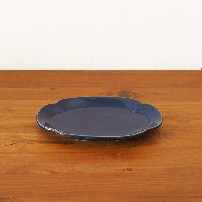 スタジオエム　リアン　焼物皿　藍　/　STUDIO　M'　lien
