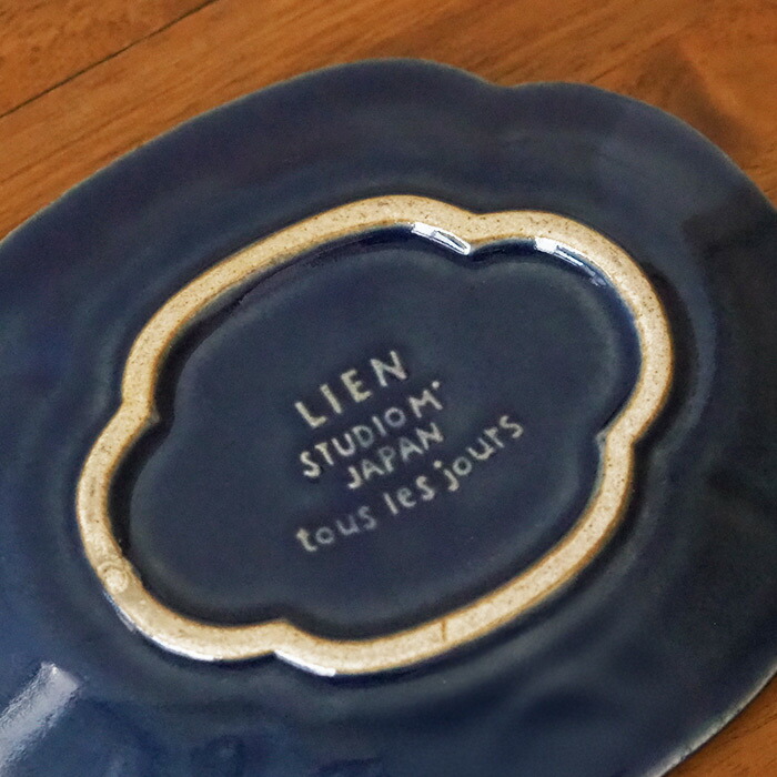 スタジオエム　リアン　焼物皿　藍　/　STUDIO　M'　lien