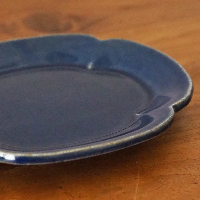 スタジオエム　リアン　焼物皿　藍　/　STUDIO　M'　lien