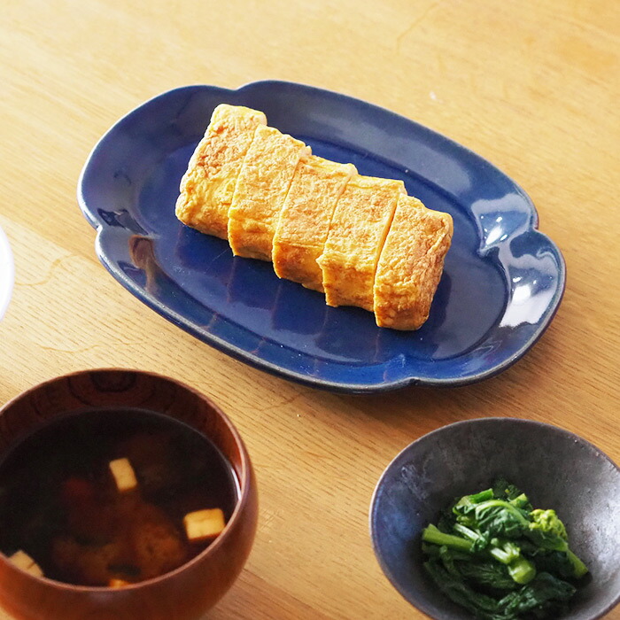 スタジオエム　リアン　焼物皿　藍　/　STUDIO　M'　lien