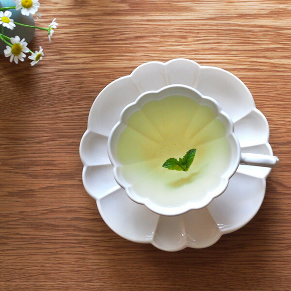 スタジオエム　ルブケ　カップ＆ソーサー　白　/　STUDIO　M'　LE　BOUQUET