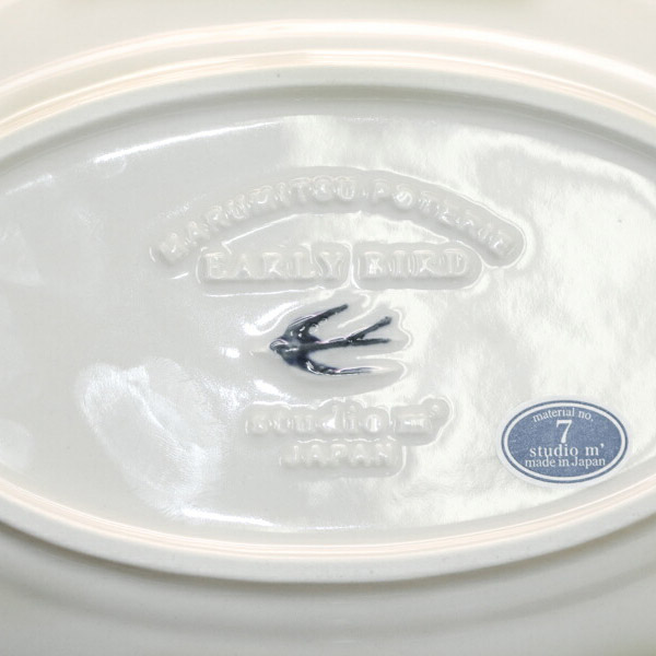 【4月より値上げ】スタジオエム　アーリーバード　オーバルプレート　L　/　STUDIO　M'　EARLY　BIRD