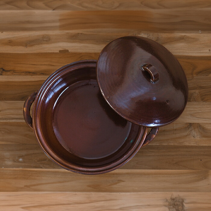 スタジオエム　ドゥーブ　10号鍋　アメ　/　STUDIO　M'　DAUBE