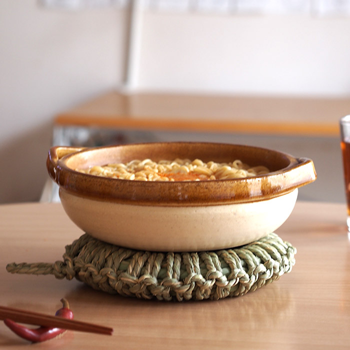 須浪亨商店　イ草鍋敷き　小　16cm