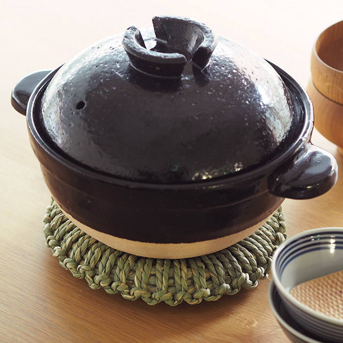 須浪亨商店　イ草鍋敷き　中　18cm