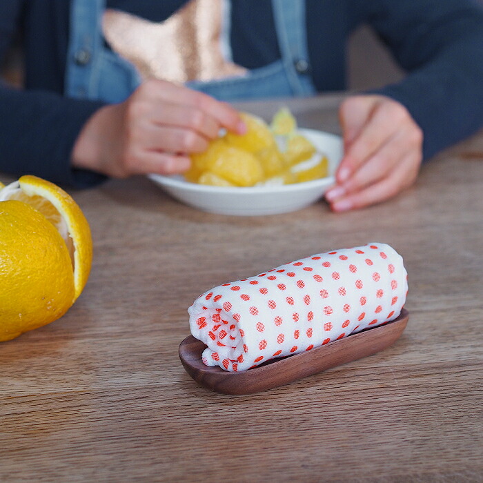 【プロキッチンオリジナル】【単品】スモールおしぼり置き　ウォールナット　/　PROKITCHEN