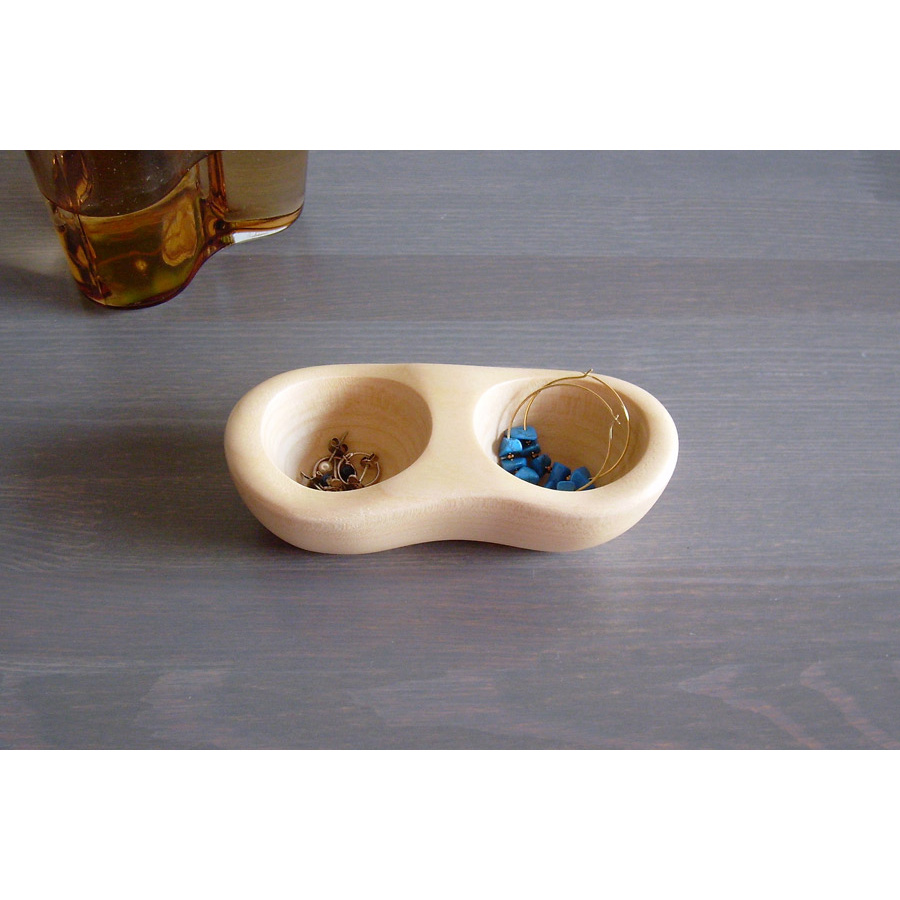 ソノベ　クラフト木の実　てのひら皿と食べさせスプーン　/　SONOBE