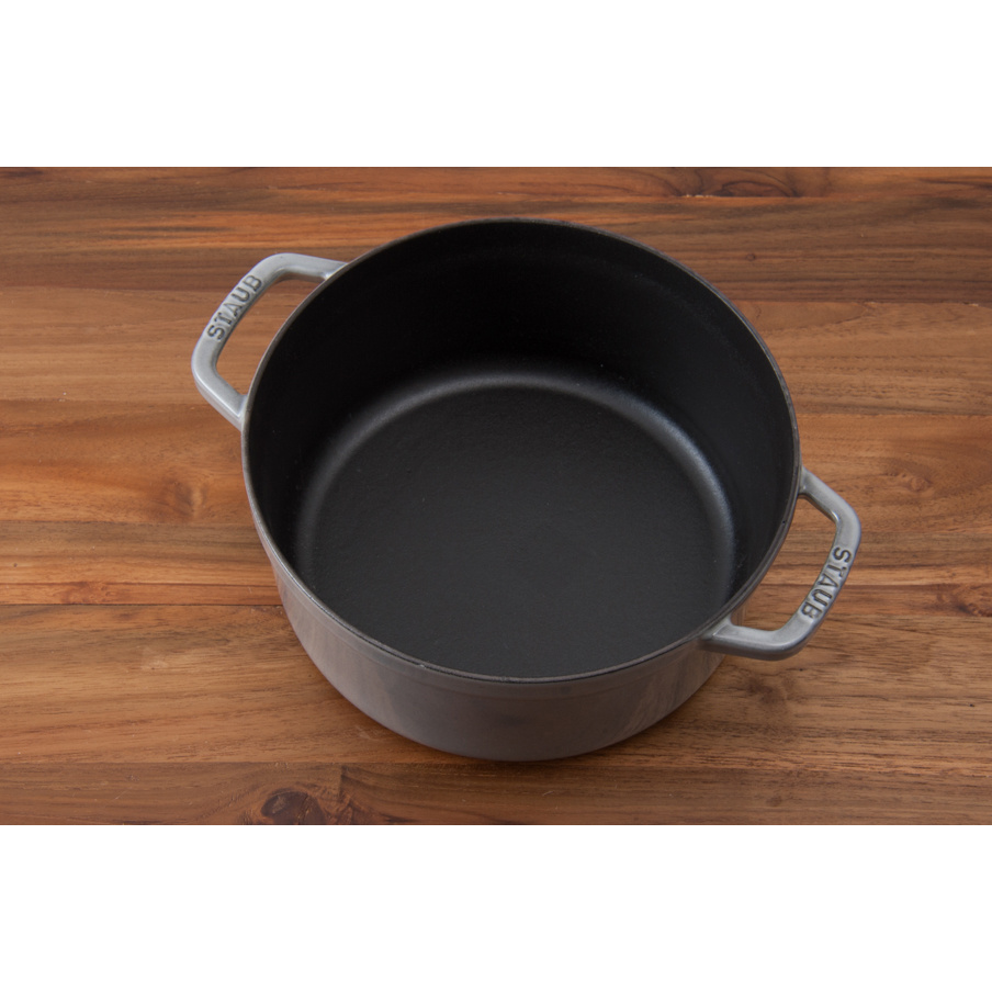 ストウブ　ピコココット　ラウンド　24cm　グレー　/　staub