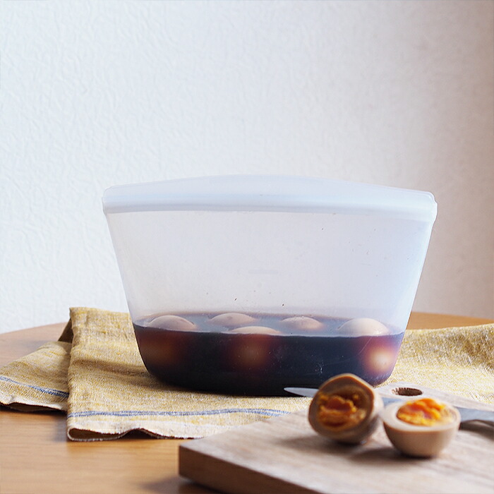 スタッシャー　シリコーンバッグ　ボウル　M　クリア　/　stasher