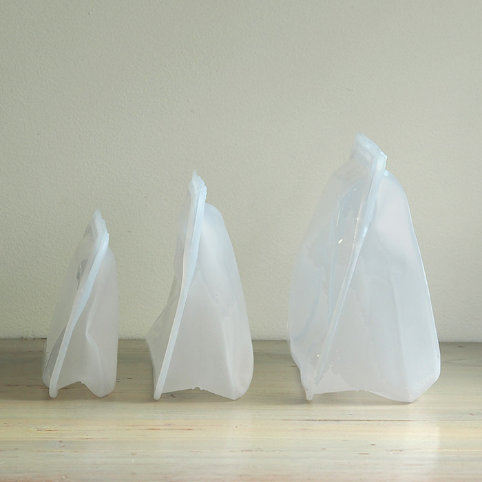 ■【送料無料】スタッシャー　シリコーンバッグ　スタンドアップセット　クリア　/　stasher