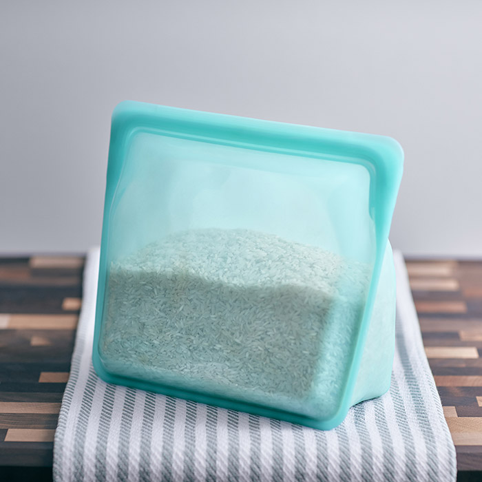 スタッシャー　シリコーンバッグ　スタンドアップ　メガ　アクア　/　stasher