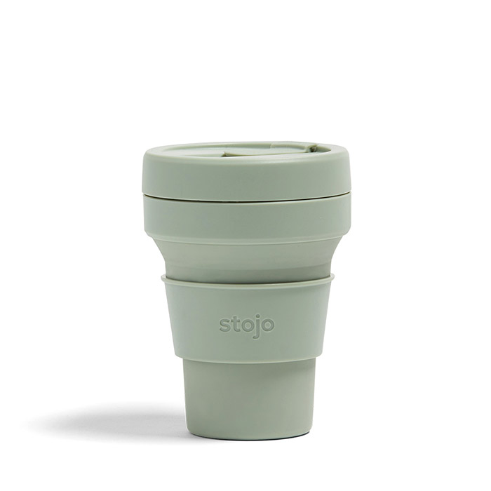 ストージョ　ポケットカップ　355ml　セージ　/　stojo
