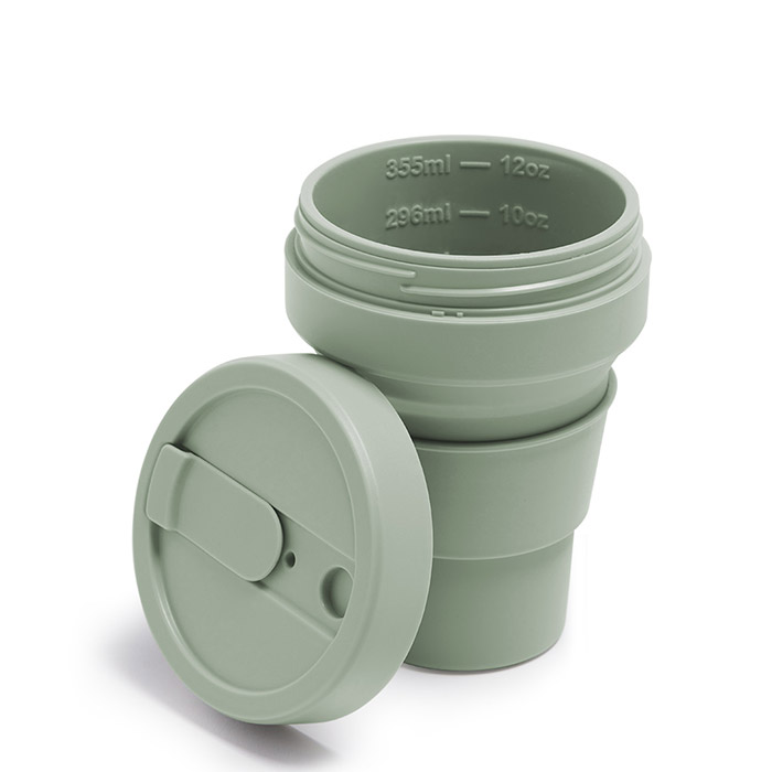 ストージョ　ポケットカップ　355ml　セージ　/　stojo