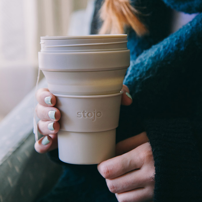 ストージョ　ポケットカップ　355ml　オーツ　/　stojo
