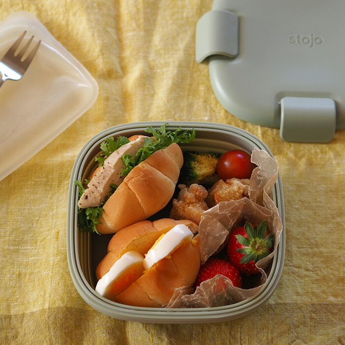 ストージョ　ランチボックス　セージ　700ml　/　stojo