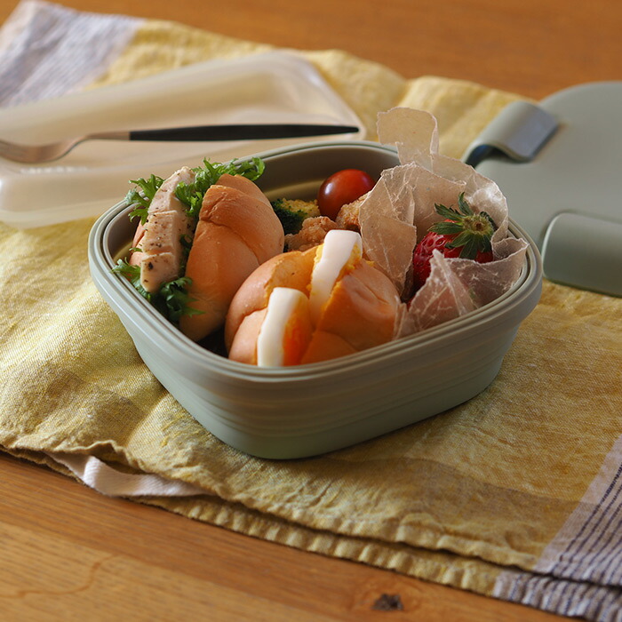 ストージョ　ランチボックス　セージ　700ml　/　stojo