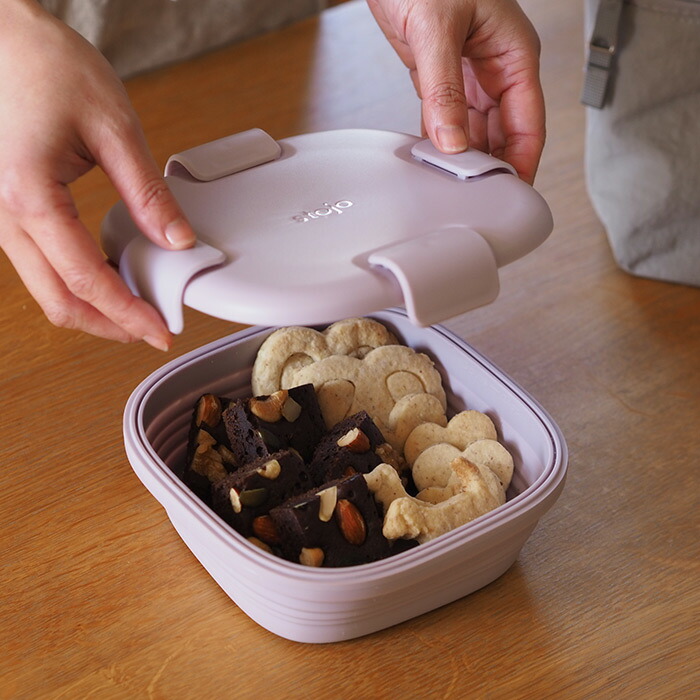 ストージョ　ランチボックス　ライラック　700ml　/　stojo