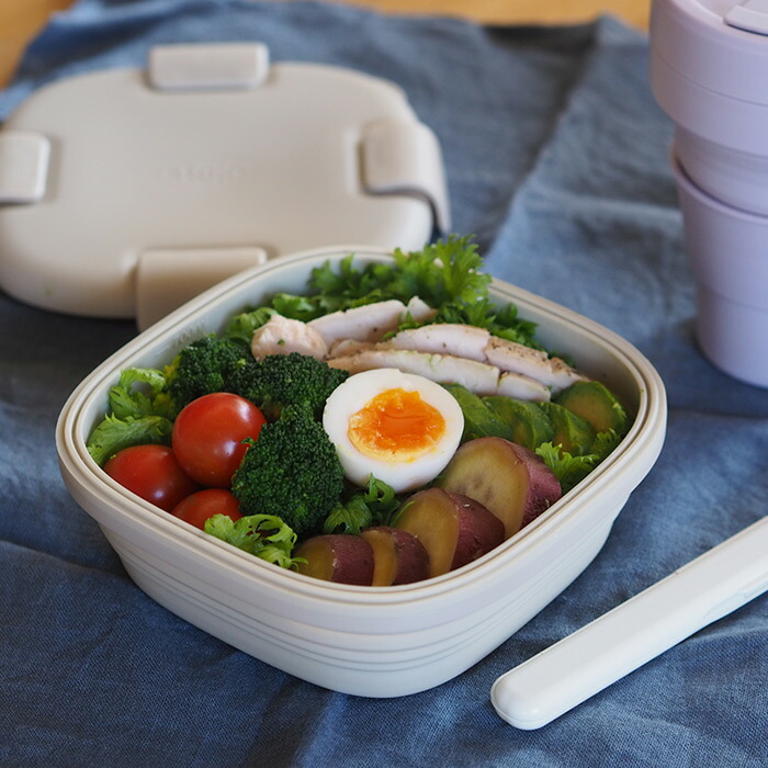 ストージョ　ランチボックス　オーツ　700ml　/　stojo