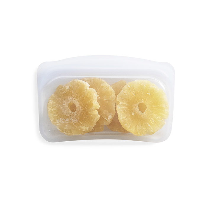 スタッシャー　シリコーンバッグ　EZスナック　クリア　/　stasher