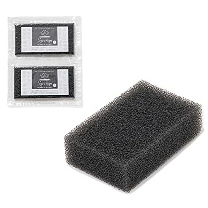 サンサンスポンジ　ブラック　Ｌサイズ　2個セット　/　Sunsun　Sponge