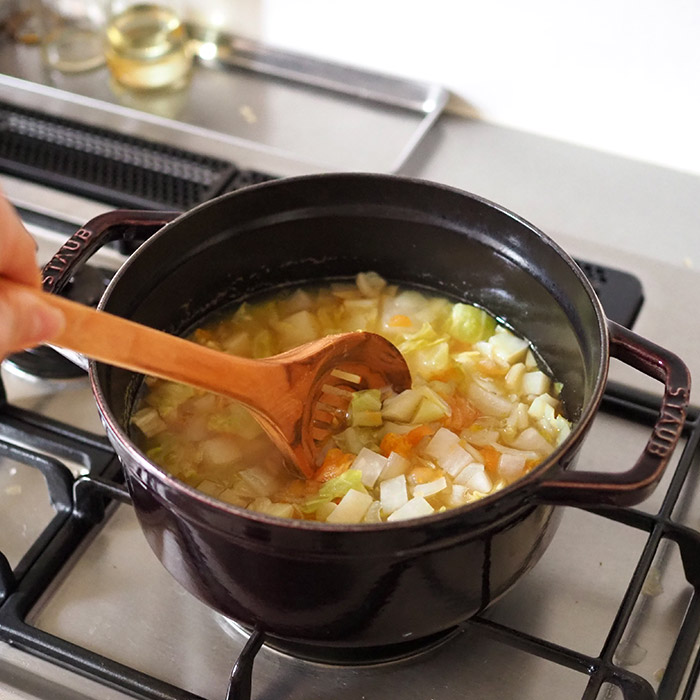 スキャンウッド　穴あきスプーン　30cm　オリーブウッド　/　ScanWood　※