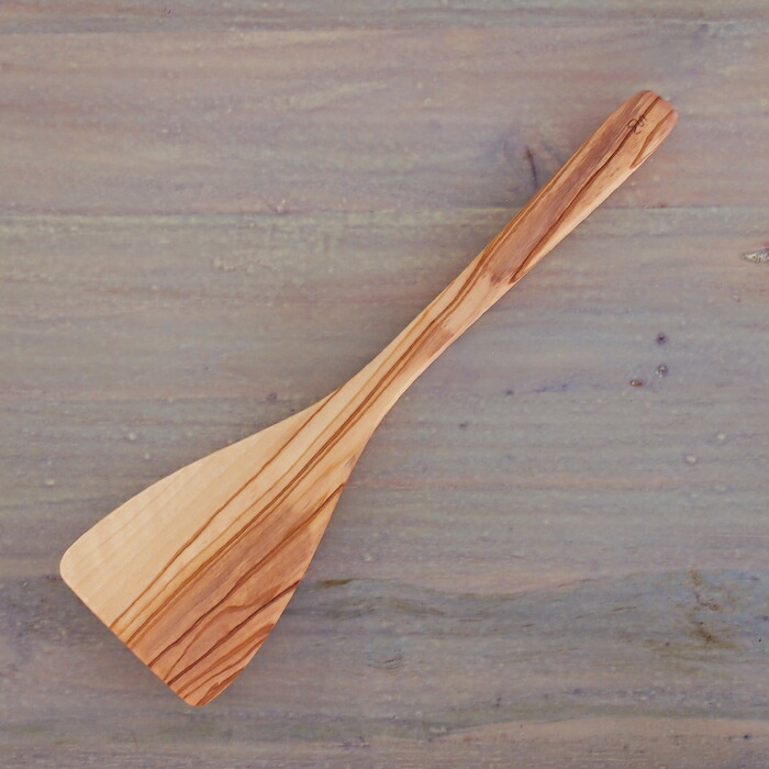 【取扱終了0312】【取扱終了0302】スキャンウッド　ワイドスパチュラ　28cm　オリーブウッド　/　ScanWood　※
