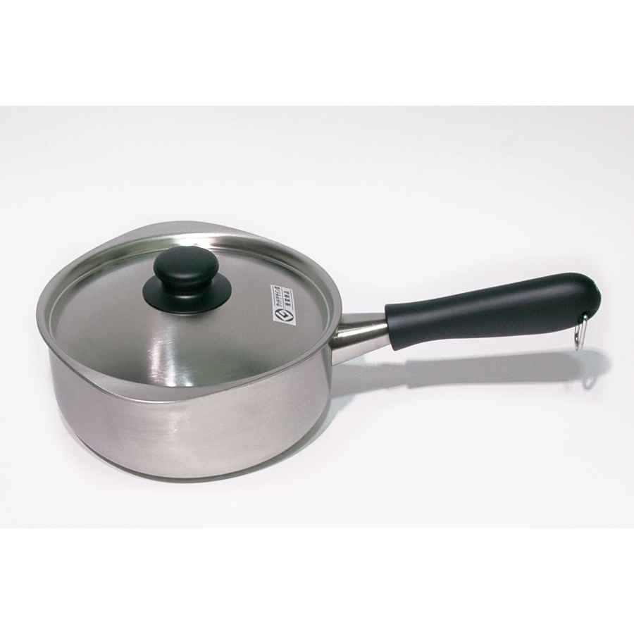 【IH対応】柳宗理　ステンレス・アルミ3層鋼片手鍋　18cm　つや消し　/　Sori　Yanagi