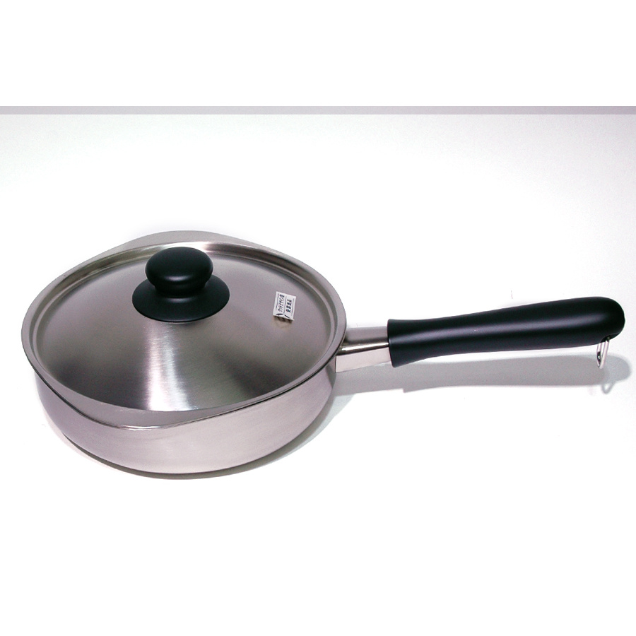 【IH対応】柳宗理　ステンレス・アルミ3層鋼片手鍋　22cm　つや消し　/　Sori　Yanagi