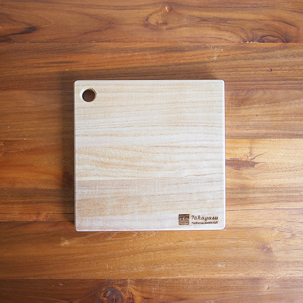 高安桐工芸　桐のまな板　正方形（S）