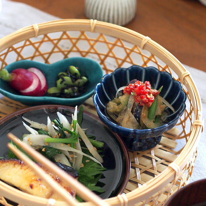 トウジキトンヤ　ぎやまん　高台珍味　茄子紺　/　TOJIKI　TONYA