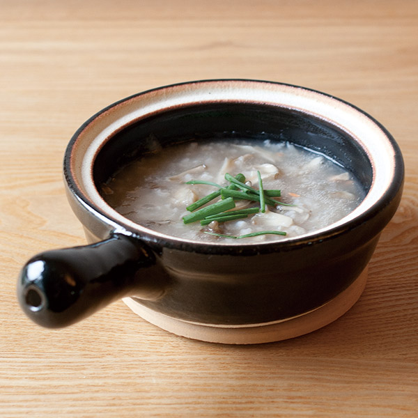 トウジキトンヤ　伊賀土　耐熱　片手雑炊鍋　黒　/　TOJIKI　TONYA