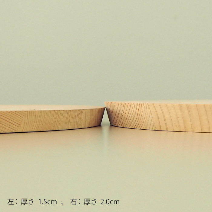 【4月より値上げ】【プロキッチンオリジナル】四万十ひのき　まるいまな板　35cm（2cm厚）　/　PROKITCHEN