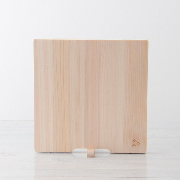 【4月より値上げ】土佐龍　四万十ひのき　スタンド付きまな板　S　オリジナル焼印　/　TOSARYU