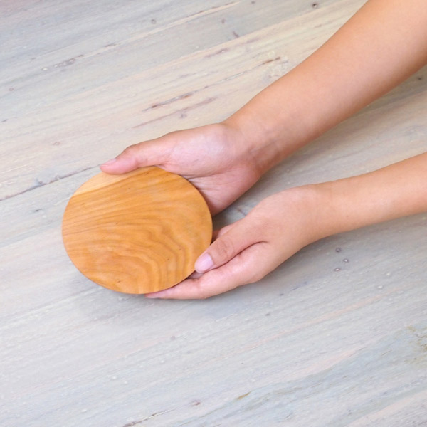 【4月より値上げ】【プロキッチンオリジナル】木の丸い小皿　桜　/　PROKITCHEN