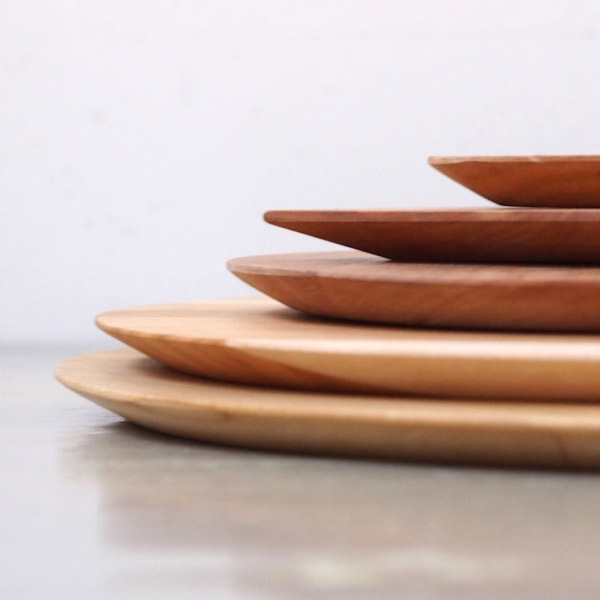 【4月より値上げ】【プロキッチンオリジナル】木の四角い小皿　桜　/　PROKITCHEN