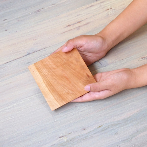 【4月より値上げ】【プロキッチンオリジナル】木の四角い小皿　桜　/　PROKITCHEN