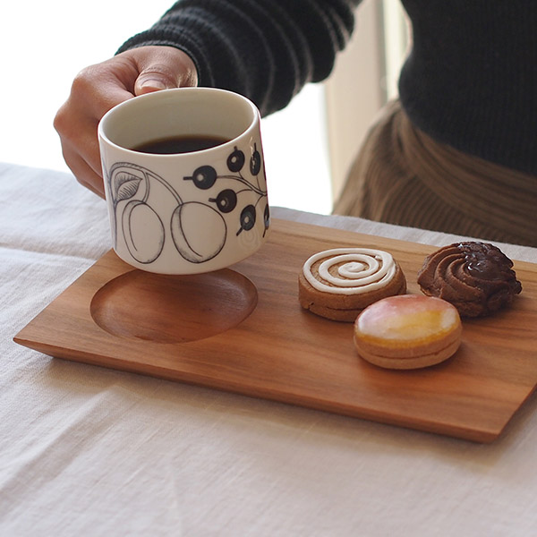 【4月より値上げ】【プロキッチンオリジナル】木のカフェトレイ　桜　24×15cm　/　PROKITCHEN