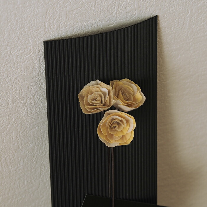 木のお花　かなばフラワー　ミニバラ　ナチュラル三輪　/　土佐草木花