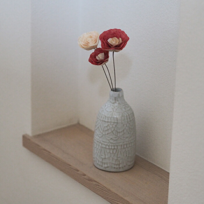 ■【セット】かなばフラワー　季節のお花とドイリーベースＳ