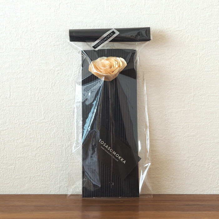 木のお花　かなばフラワー　バラ　ナチュラル一輪　/　土佐草木花