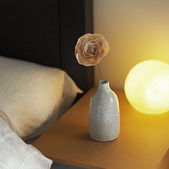 木のお花　かなばフラワー　バラ　ナチュラル一輪　/　土佐草木花